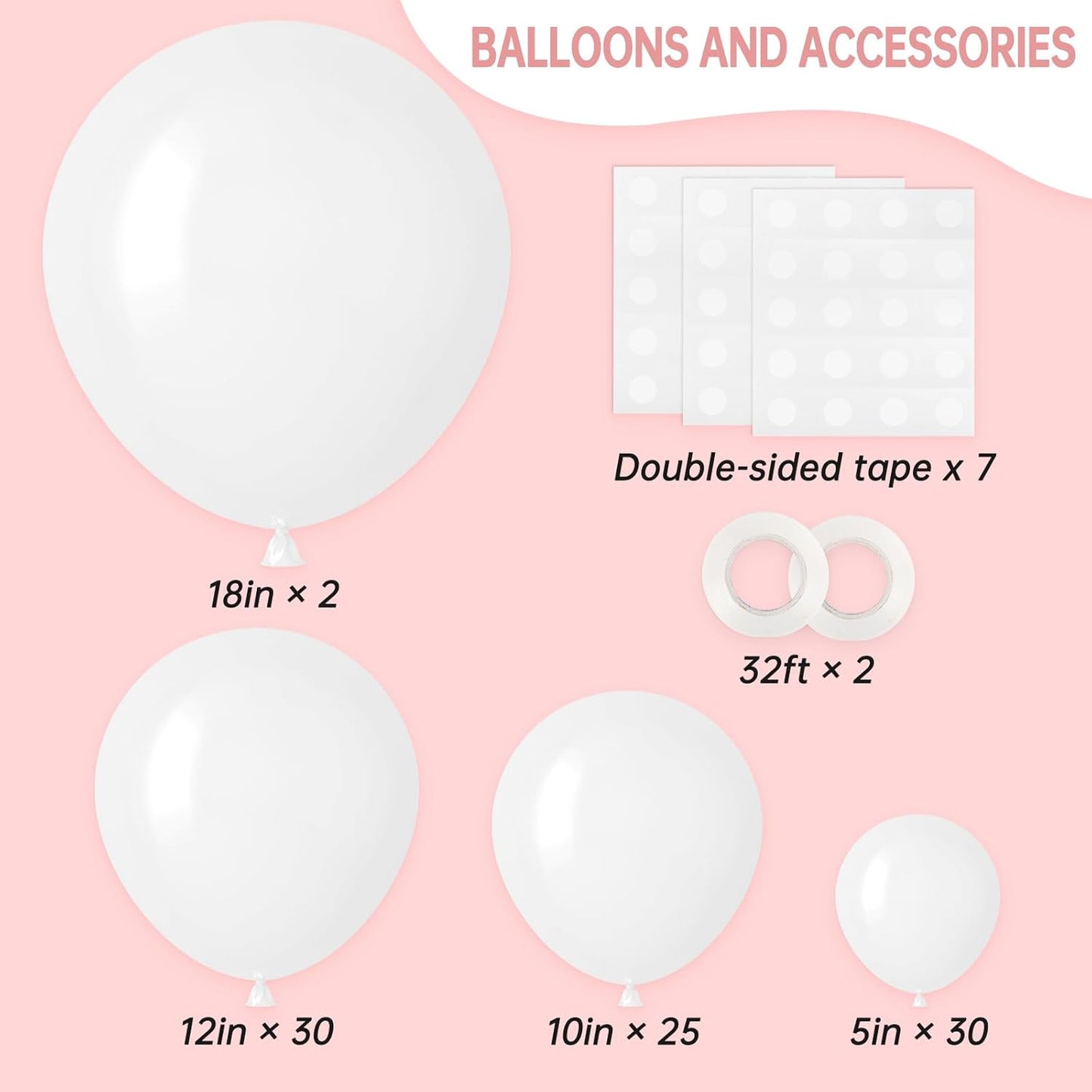 RUBFAC 87pcs Metallic Blue Silver Balloon Garland Arch Kit, 18 12 10 5 Inch Blue Silver Confetti Latex Party Balloons for Birthday Graduation Baby Shower Decoration