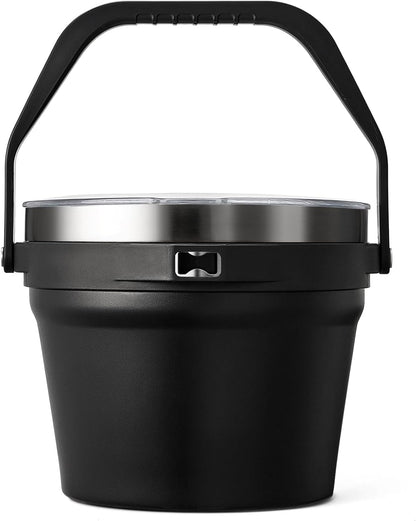 COKTIK 7L Insulated Ice Bucket with Lid，Double Wall Vacuum Stainless Steel Beverage Bucket Keeps Frozen Longer，Holds 6 Longnecks or 3 Bottles of Wine，for Cocktail, Champagne, Large Parties(Blue)