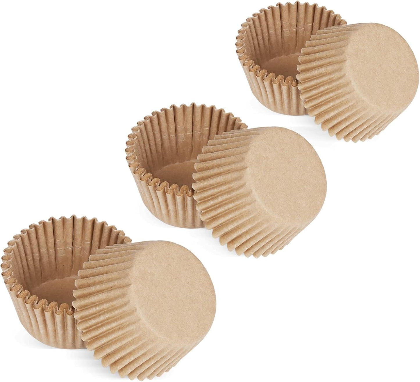 Caperci 500 Count Mini Cupcake Liners White Muffin Liners Greaseproof No Smell Small Cupcake Wrappers Baking Cups