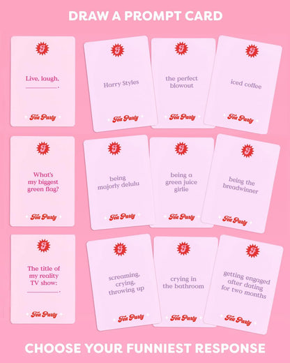 xo, Fetti What's The Tea? Playing Card Game | Bachelorette Party Activity, Cute Birthday Event, Adult Girl's Night Spill The Tea Fun, Group Bach Decor, Funny Party Supplies