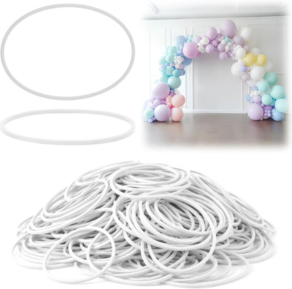 LemonRoad 200 Pcs Black Rubber Bands for Balloon Arch Elastic Tying Bands for Balloon Garland Background Curtain Decoration Fixing and Connecting 3.15 Inch Folded Length
