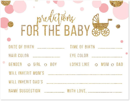 Andaz Press Blush Pink Gold Glitter Girl Baby Shower, Printable Table Tent Place Cards, 20-Pack, Seat Placement Cards Blank Place Cards For Table Settings Name Cards for Wedding, Graduation Food Cards - Colors A