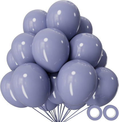 110pcs Black Balloon 12 inch, Black Latex Balloons for Birthday Party Baby Shower Wedding(with 2 Ribbons). - Colors A