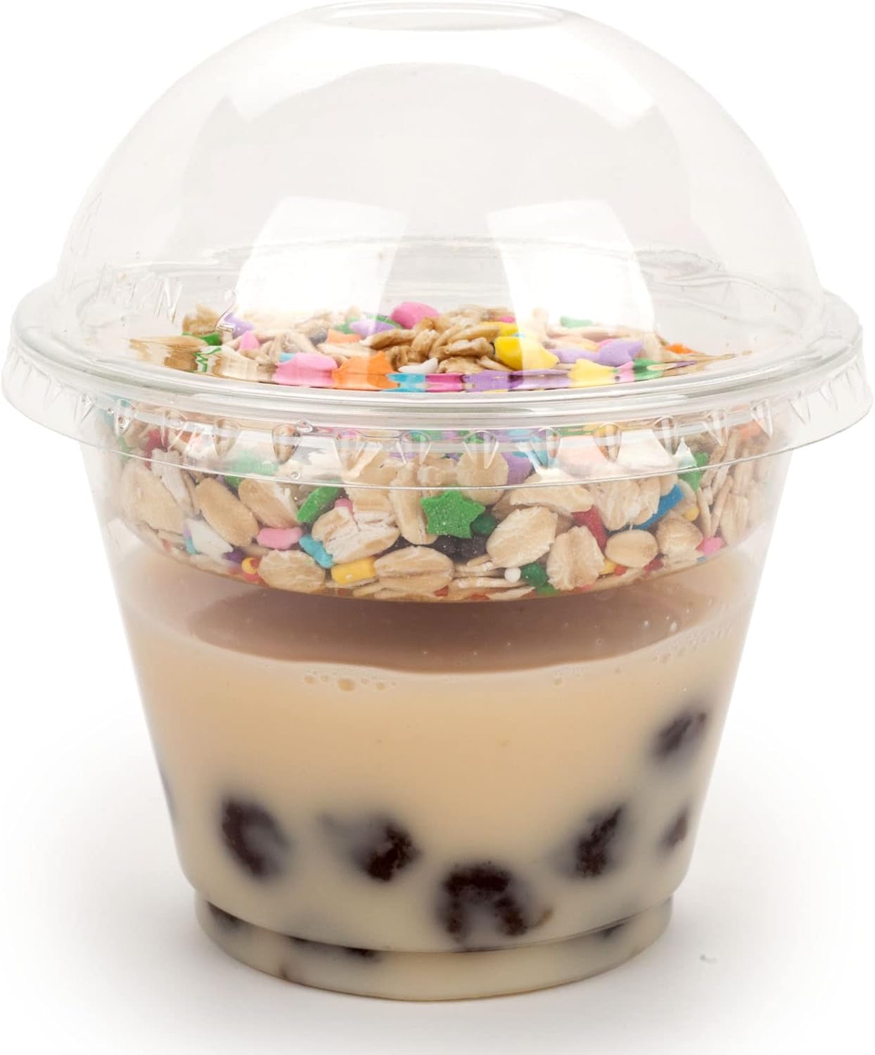 Golden Apple Cup series, 9oz Clear Plastic cups with Flat lids no hole 50sets