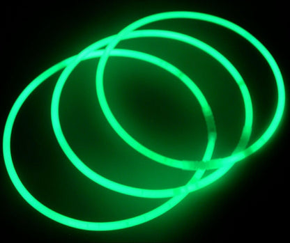 Glow Sticks Bulk Wholesale Necklaces, 100 22" Glow Necklaces, Glow 8-12 Hr, Connector Pre-attached (handy), Bright Colors, Glow-in-the-dark Party Supplies.