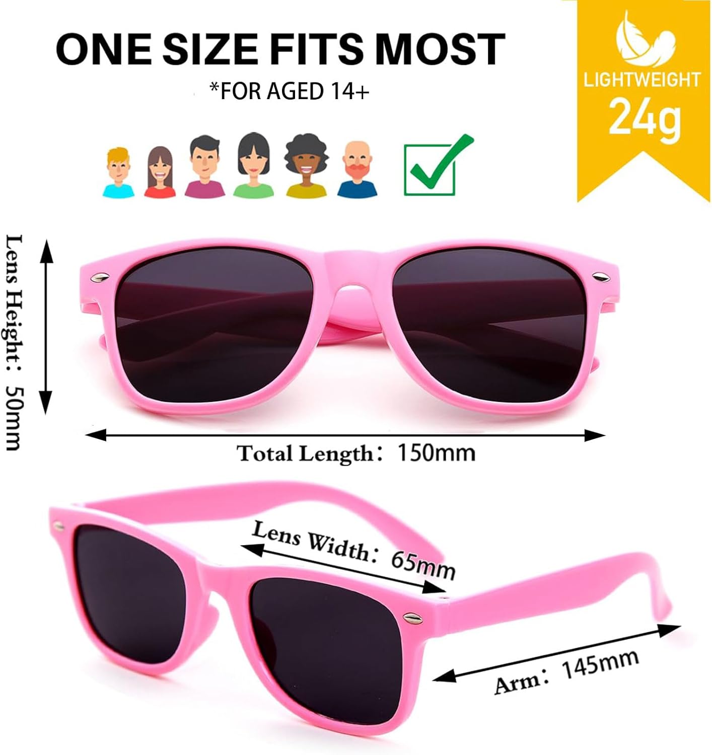 Party Sunglasses Bulk - Adult Retro Plastic Pack of 12 Vintage Sunglasses for Men Women - Party Favors
