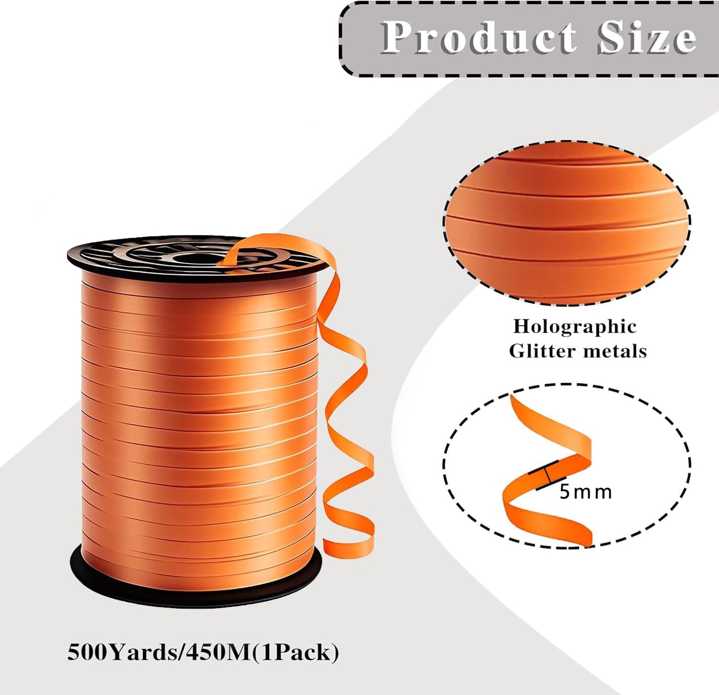 500 Yard Premium Gold Curling Ribbon,Curling Ribbon for Gift Wrapping, Balloon String,for Gift Wrapping ，Party Decoration Crafting,for Florist Flower﻿