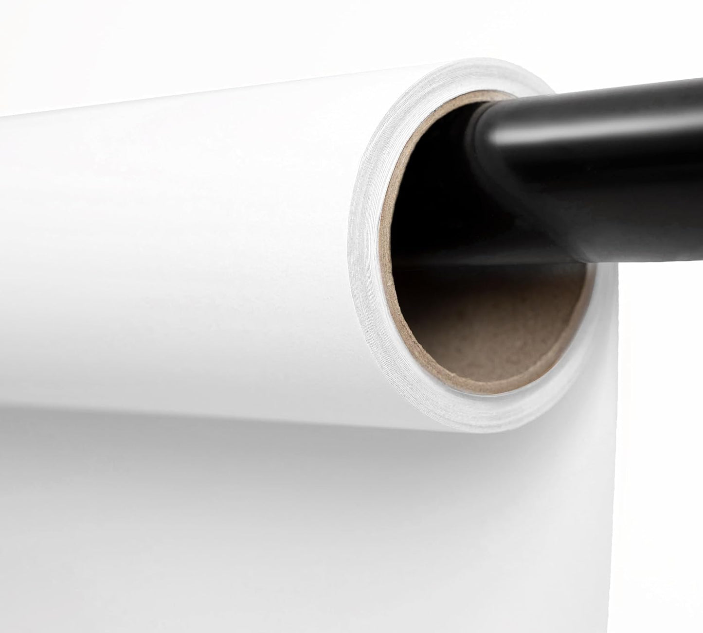 Kate Seamless Paper Backdrop for Photography Photo Backdrop Paper (53''x16.4' Arctic White)