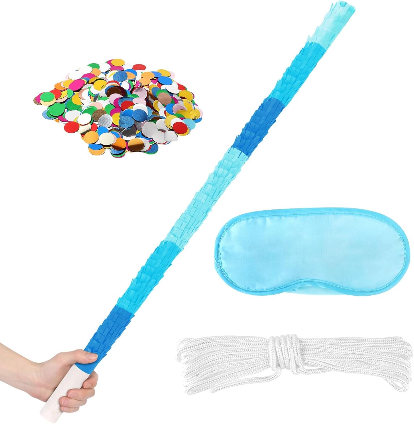Easter Bunny Pinata Funny Bunny Egg Pinata with Blindfold & Stick for Birthday Decorations Easter Party Supplies Spring Decorations