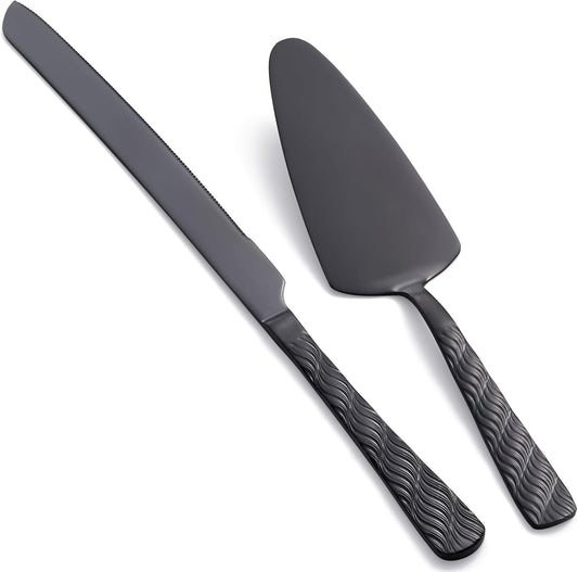 Rainbow Cake Cutting Set, Stainless Steel Cake Knife and Server, Cake Pie Cutter Set for Wedding, Birthday, Party