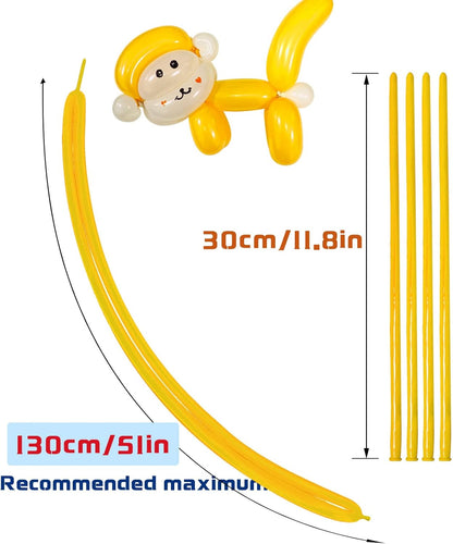 260 Balloons Clear, Thickening Long Balloons for Tying Arch, Twisting Latex Animals Magic Modeling Skinny Birthday Balloon for Kid‘s Party Wedding Decoartion Supply 100pcs