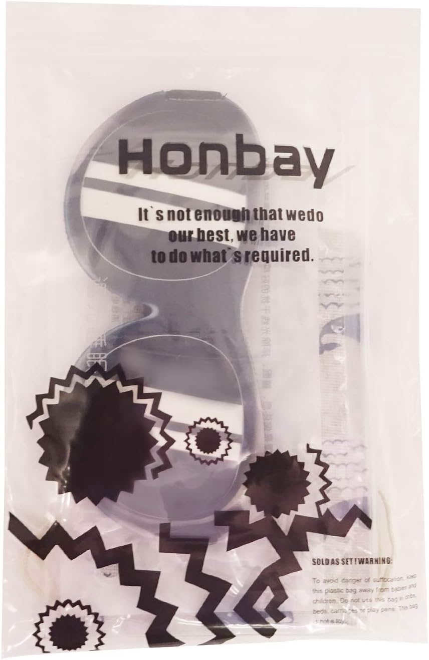 Honbay 3D Funny Eyeshade Soft Sleep Eye Mask with Adjustable Head Strap for Travel, Game, Party, Rest, Sleeping, etc (for Man)