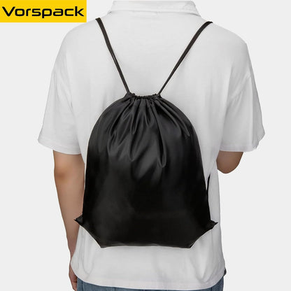 Vorspack 10 Pcs Drawstring Bags Bulk - Drawstring Backpack Draw String Back Bag for Gift, DIY, Party, Gym, Trip - 10 Colors