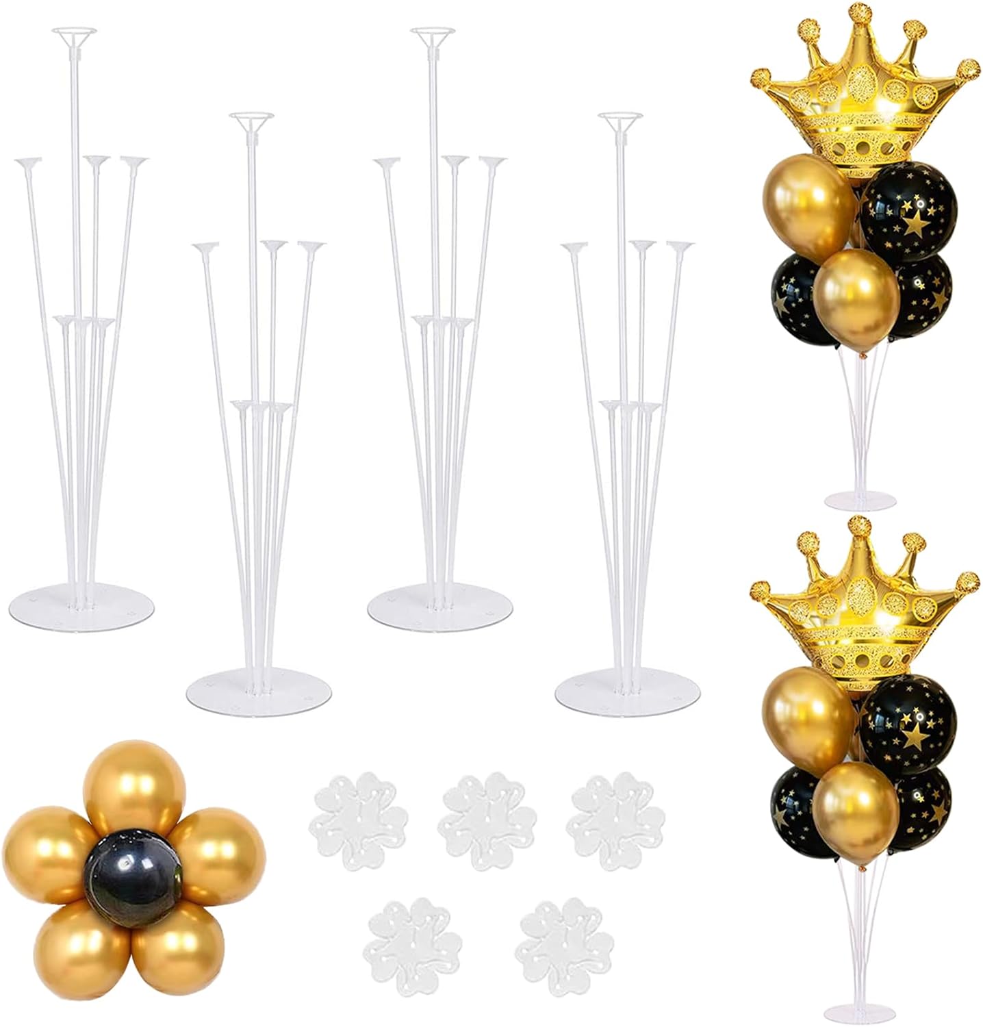 10 Sets of Balloon Stands for Table Balloon Stand Allowing Balloons To Float Without Helium Tank Balloon Holder Decorations for Birthday Party Wedding Festival Christmas