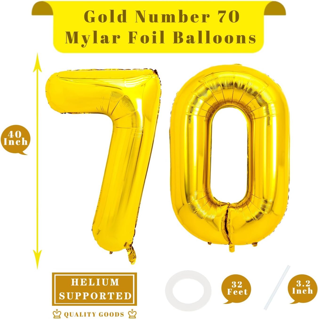 PIGETALE Happy Birthday Banner, 16 Inch Mylar Foil Letters Sign Bunting Happy Birthday Balloon Letters Balloons Reusable Ecofriendly Material for Girls Boys Kids Women Men (Hot Pink)