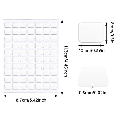 JANYUN 140 Pieces Adhesive Dots,Removable Round Putty Clear Tack No Trace Small Tape Stickers for Wall Hanging Festival Poster Office Party Decoration Picture Crafts