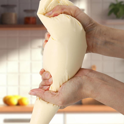Piping Bags 18 Inch 100 Pcs Anti Burst Pastry Bags Disposable Tipless Icing Bag for Cake Decorating