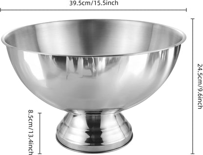 12L Premium Large Size Ice Bucket, Stainless Steel Champagne Bucket for Parties with Great Performance and Sleek Design