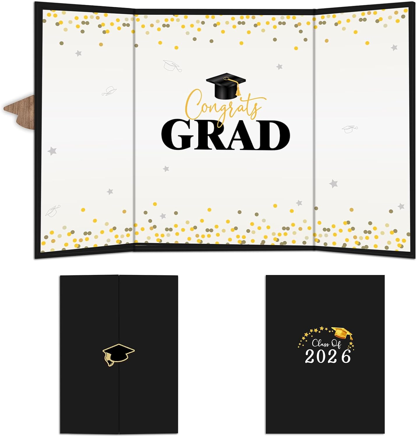 DYIRBIIY 18"X12" Graduation Signature Board - Class of 2026 - Grad Guest Book Alternative for College & High School Students, Congrats Graduate Gift, Party Favors & Decors(Blue) - A10