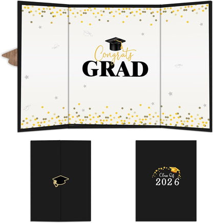 DYIRBIIY 18"X12" Graduation Signature Board - Class of 2026 - Grad Guest Book Alternative for College & High School Students, Congrats Graduate Gift, Party Favors & Decors(Blue) - A10