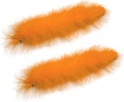 2Pcs Feather Wristbands, 9.65inch Soft Feather Wrist Slap Bracelet Cuffs, Snap Ring, Circle Slap Wrist Decoration Cuffs for Party Decoration