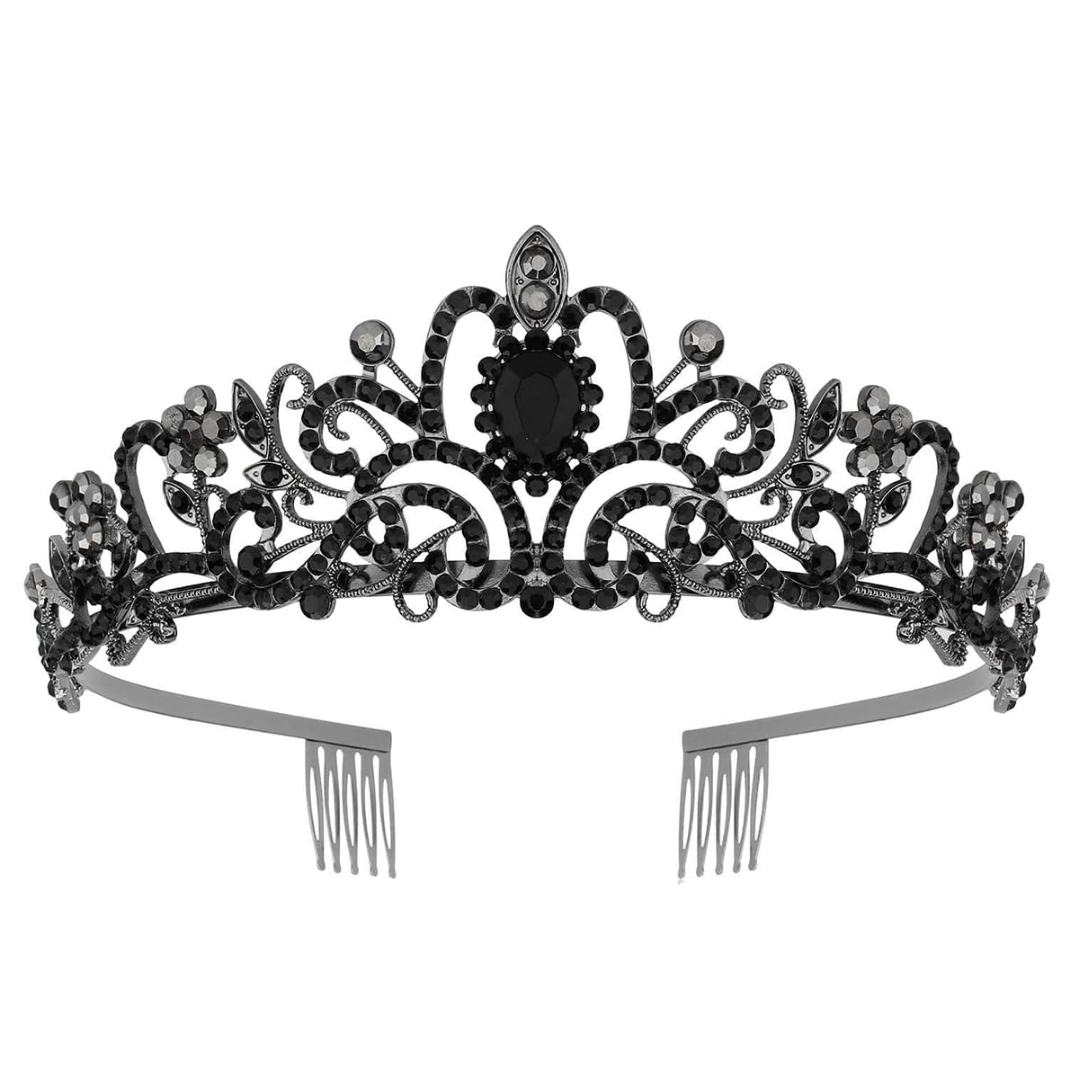 Tiara Crown for Women, Headband Hair Accessories for Birthday Wedding Party Costume Pink
