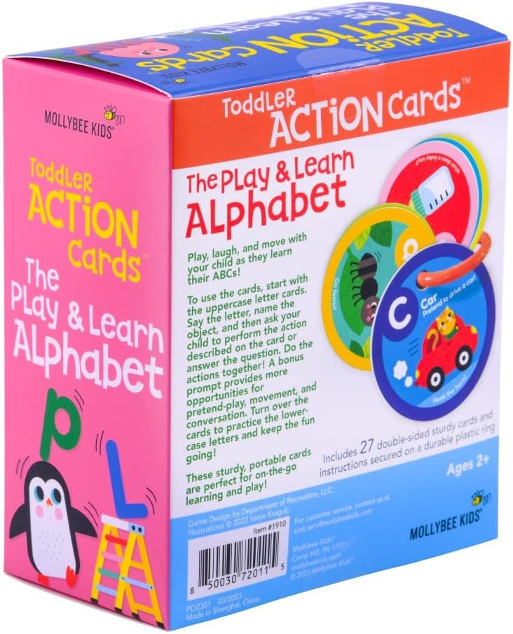 MOLLYBEE KIDS Dino Stomp and Roar, Toddler and Preschool Dinosaur Activity Cards, Gifts for 3, 4 Year Olds, Toddler Activities
