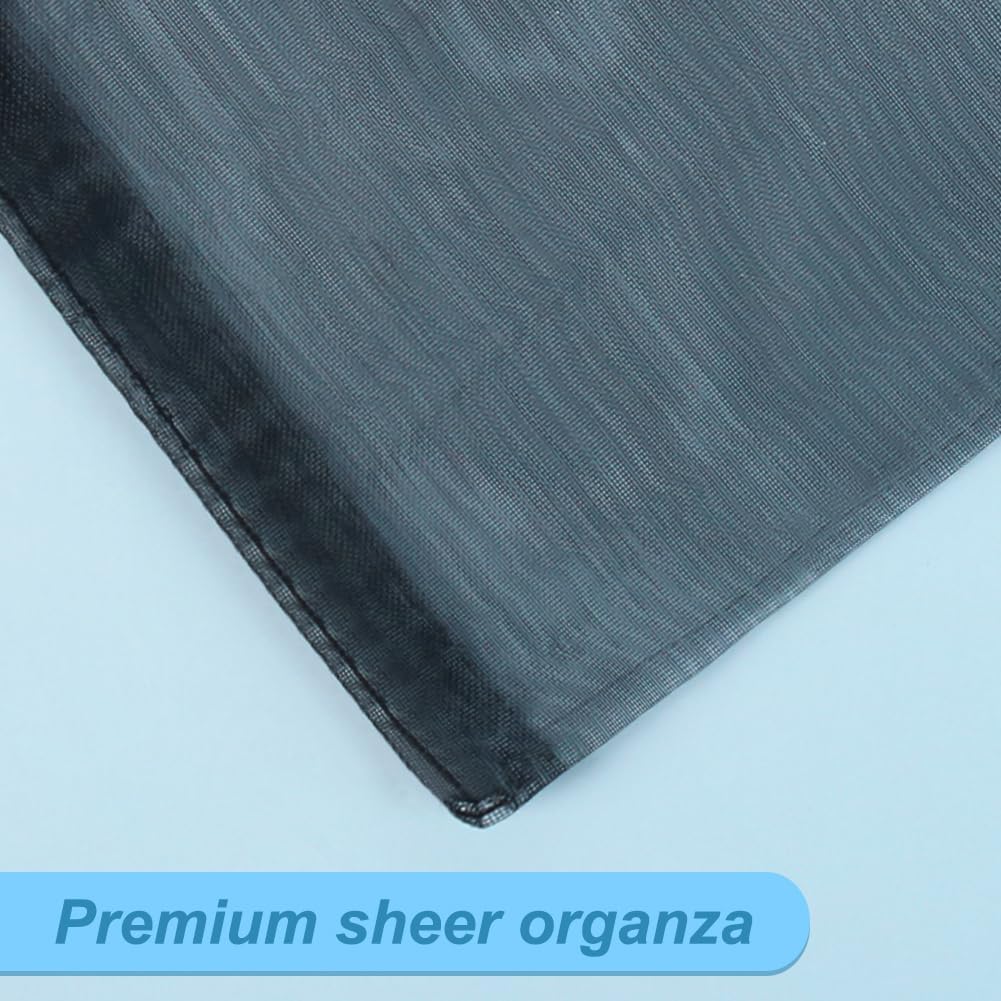 HRX Package 100pcs White Organza Bags, 4x6 inch Mesh Bags Drawstring Gift Bags Jewelry Pouches for Candy Wedding Favors Christmas