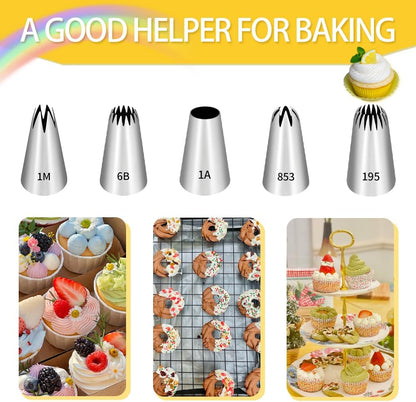 24 Inch Disposable Large Piping Bags,100 PACK Extra Large Thick Pastry Bags with 6 Bag Ties, Thickened Icing Bags,Cake Decorating Bags,Frosting Bags for Cake Decorating Cream Frosting