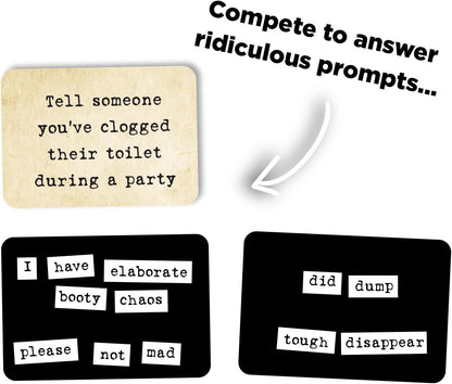 Ransom Notes - The Ridiculous Word Magnet Party Game, 3+ Players