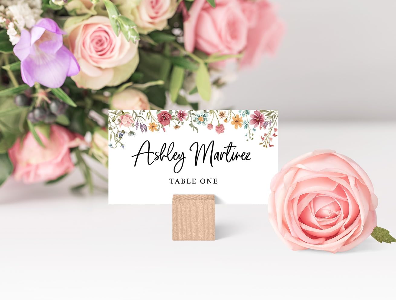 Printed Party Bridal Shower Game Set – 4 Fun Games and Activities for 30 Guests, Includes Bingo, He Said She Said, Bride & Groom Trivia, and Wedding Phrase Guessing Game, Love In Bloom Wildflower Design