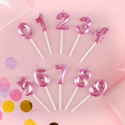 BEAN LIEVE Blue Birthday Candles - Number Cake Candles, Happy Birthday Numeric Candles Number 0 1 2 3 4 5 6 7 8 9 Used for Cake Decoration on Birthday Parties and Wedding Anniversary Celebration