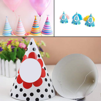 WEOXPR White Paper Party Hats for Birthday,Decorative Bulk Cone Hat for Adults Art DIY, Halloween Supplies（10/20/40/60）