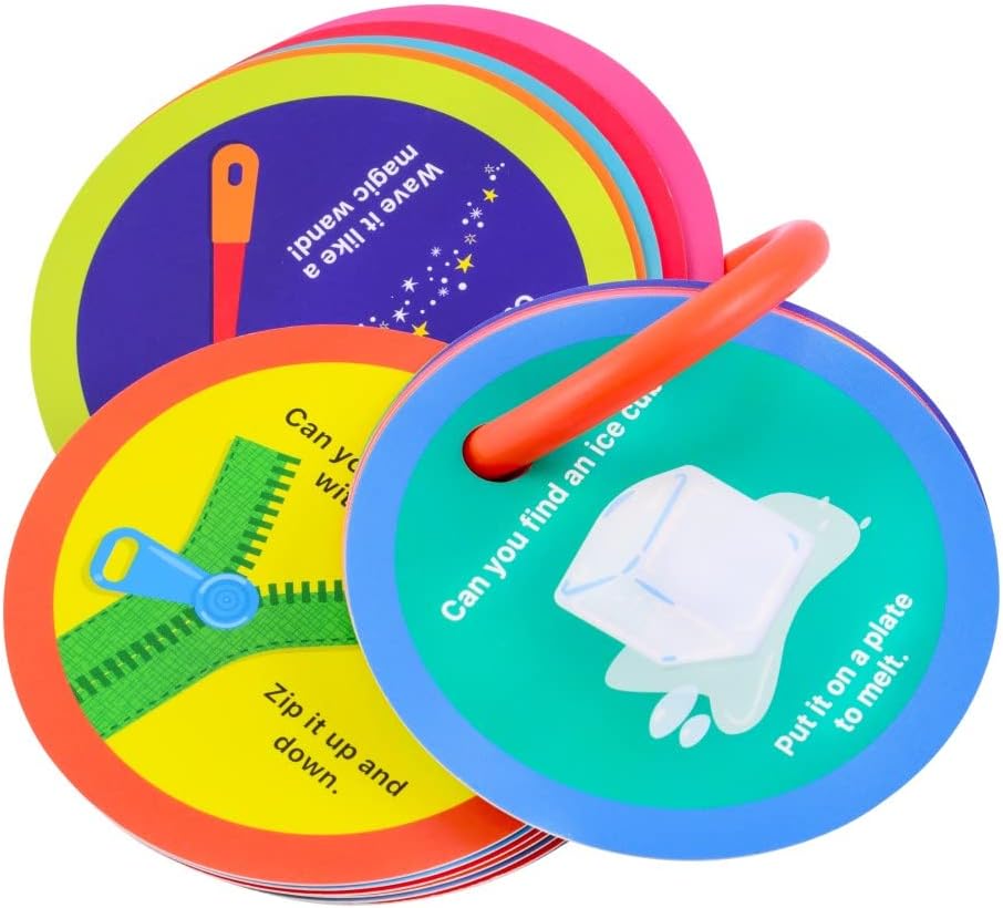 MOLLYBEE KIDS Preschool Outdoor Scavenger Hunt Cards at Home, Gifts for Ages 3, 4