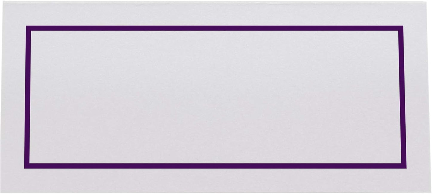 Single Line Border Printable Place Cards, Gold (Choose Color), Set of 60 (10 Sheets), Laser & Inkjet Printers - Wedding, Party, Dinner, and Special Events - Made in the USA