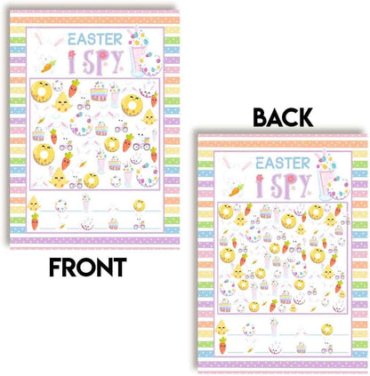 Easter Word Scramble and Scavenger Hunt 10 Pack 5"x7" Fill‑In Game Cards, Fun Happy Easter Holiday Activity Cards for Kids with Word Puzzle and Search Games by Amanda Creation