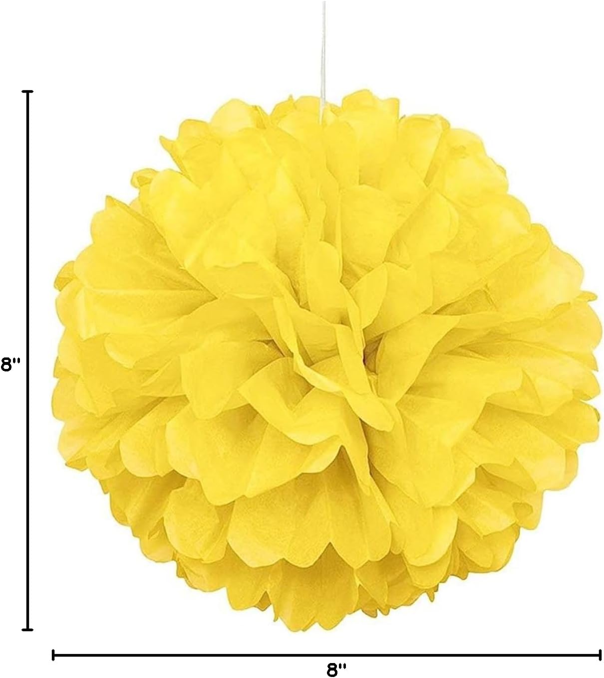 XIKSXITN 12 pc Rose Gold Gradient Tissue Paper Pom poms-Hanging Gold Dot White Paper Pom Poms Paper Flowers Ball for Party Decorative(8&10&12 inch)
