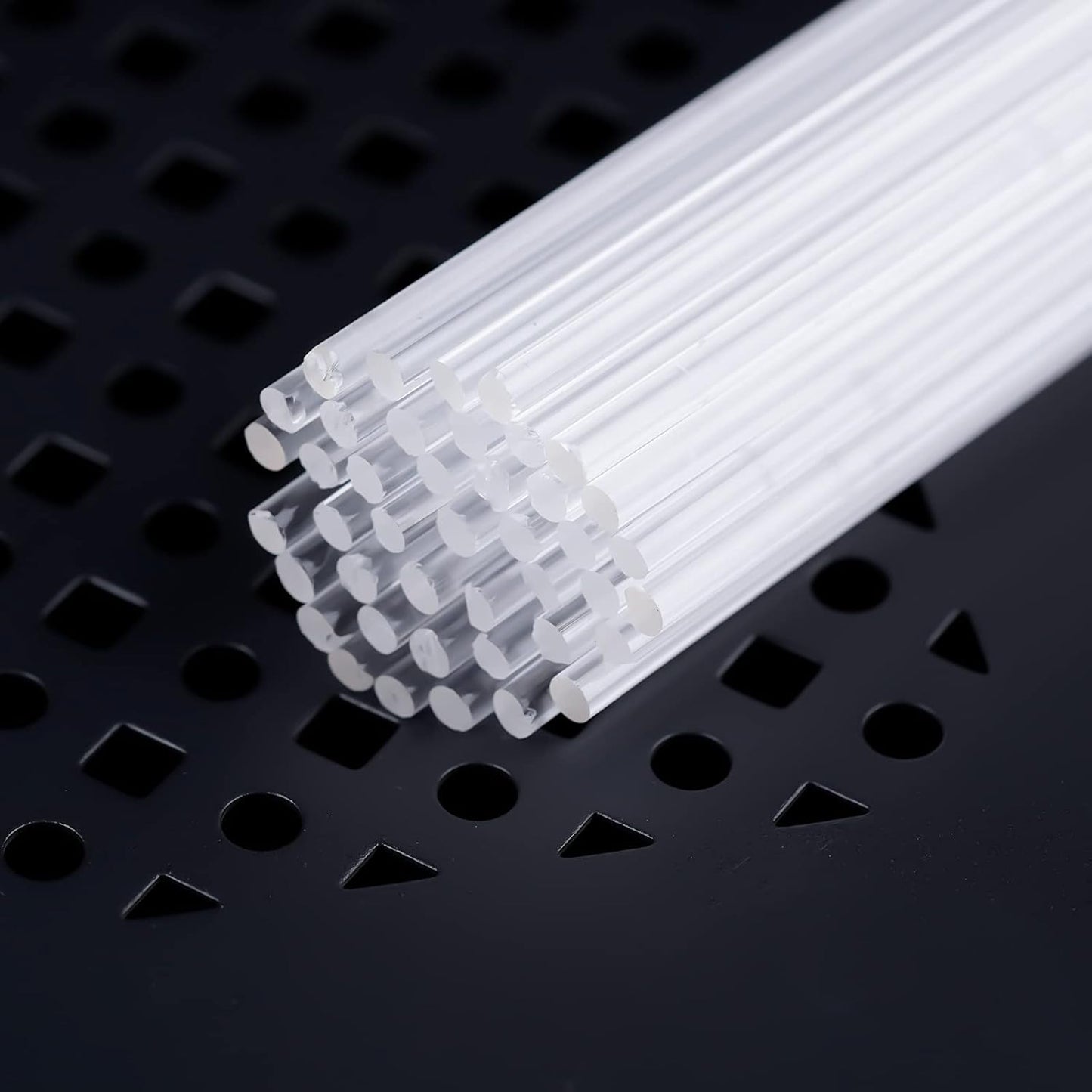 50 Pieces Acrylic Lollipop Sticks, Clear Cake Pops for Candy Dessert Chocolate Handmade DIY, 4 Inch(3mm Diameter)