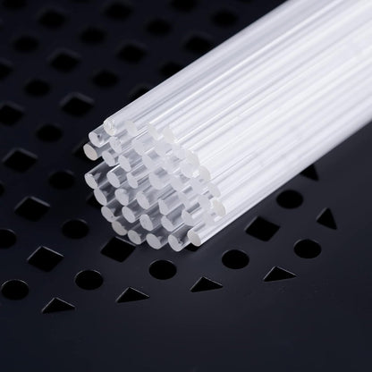 50 Pieces Acrylic Lollipop Sticks, Clear Cake Pops for Candy Dessert Chocolate Handmade DIY, 4 Inch(3mm Diameter)