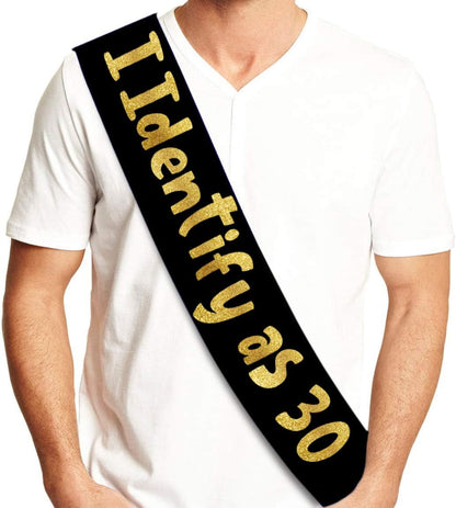 Sterling James Co. Funny Birthday Party Sash - Birthday and Retirement Party Sash for Him or Her - Party Decorations, Supplies and Gifts