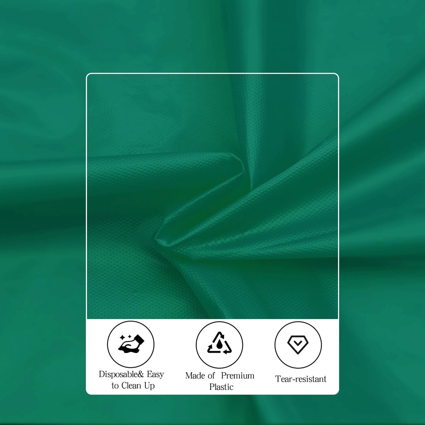 tujol Royal Blue 6 Pack Plastic Table Cloth 54" x 108", Disposable Tablecloths Rectangle Table Cover, Plastic Tablecloths for Parties