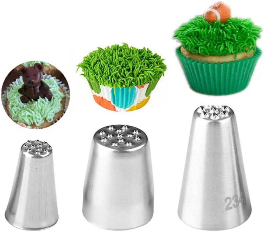 Piping Tips For Cake Decorating, Stainless Steel Icing Piping Nozzles For Pastry Fondant Decorating Tools (C)