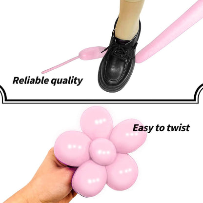 260 Balloons Clear, Thickening Long Balloons for Tying Arch, Twisting Latex Animals Magic Modeling Skinny Birthday Balloon for Kid‘s Party Wedding Decoartion Supply 100pcs