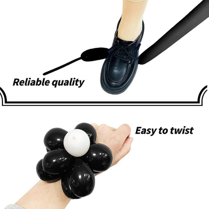 260 Balloons Clear, Thickening Long Balloons for Tying Arch, Twisting Latex Animals Magic Modeling Skinny Birthday Balloon for Kid‘s Party Wedding Decoartion Supply 100pcs