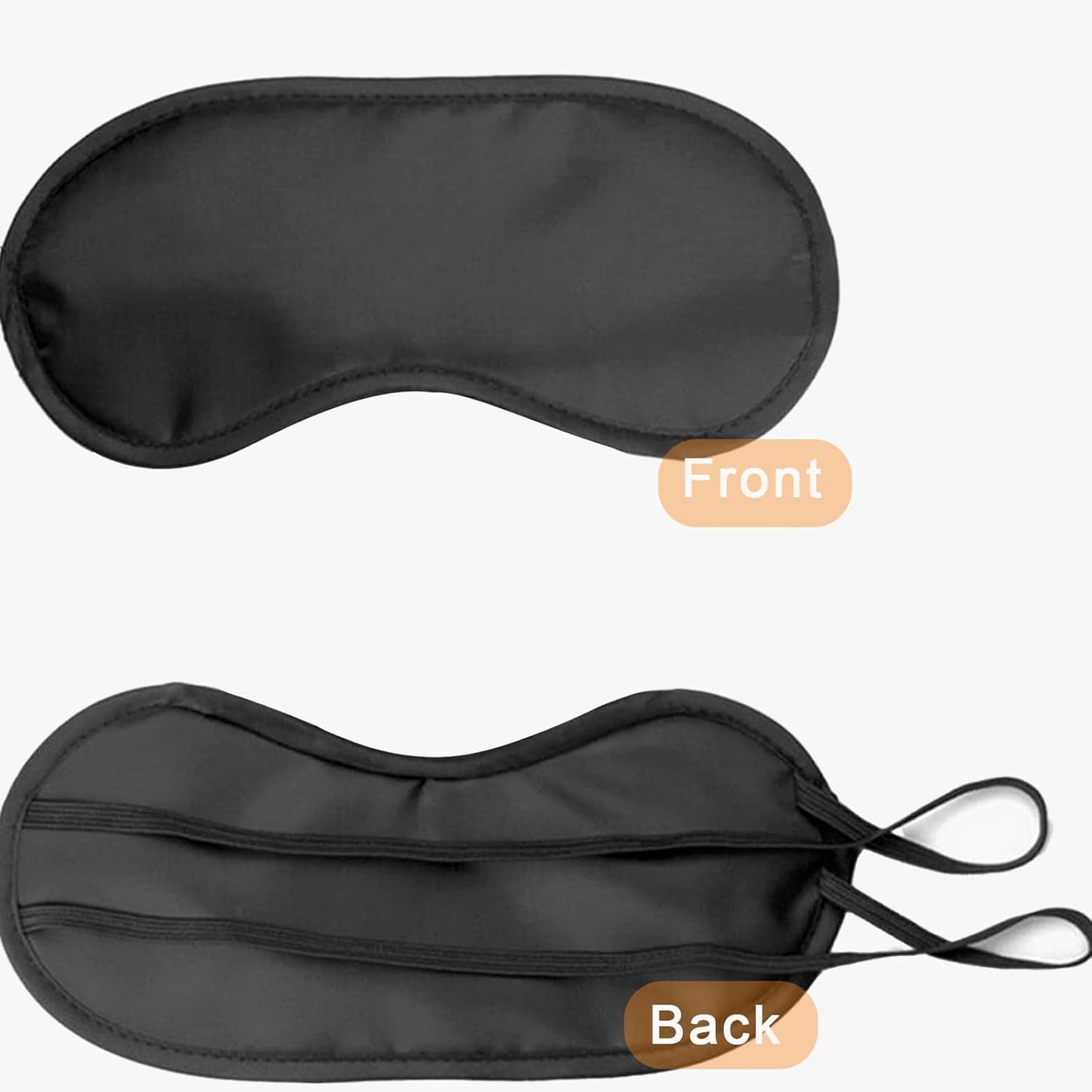 6 Pack Blindfold Eye Mask Cover Sleep Mask for Party Games Travel Sleep Team Build Party Supply with Adjustable Strap for Women Men Kids, Black