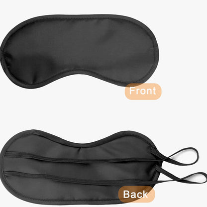 6 Pack Blindfold Eye Mask Cover Sleep Mask for Party Games Travel Sleep Team Build Party Supply with Adjustable Strap for Women Men Kids, Black