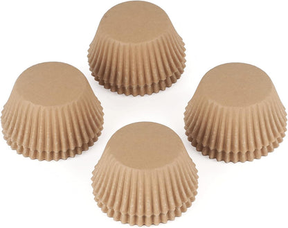 Caperci 500 Count Mini Cupcake Liners White Muffin Liners Greaseproof No Smell Small Cupcake Wrappers Baking Cups