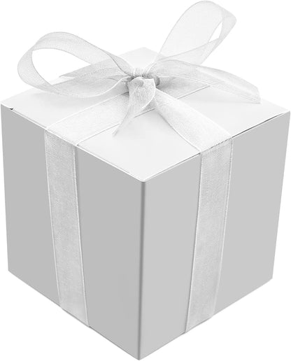 Oletx 24 Pcs Colorful Paper Gift Boxes, Small Candy Boxes Bulk, 3x3x3 inch Gift Box with Lids, Goodie Treat Boxes for Party Favors, Birthday Gifts, Wedding Gifts