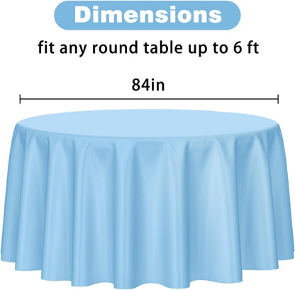 Kopokita 2PCS Black Plastic Tablecloths 54 x 108 Inch, Disposable Table Cloths Rectangle Party Table Covers