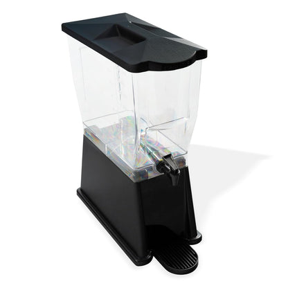 Carlisle FoodService Products Trimline Double Base Rectangular Beverage Dispensers with Spigot for Catering, Buffets, Restaurants, Polycarbonate (Pc), 2 x 3.5 Gallons, Black